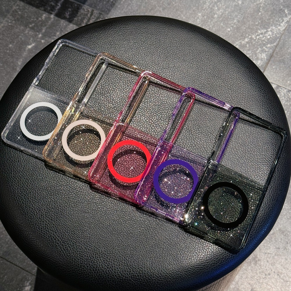 Phone Case Clear - Funda de teléfono magnética con purpurina