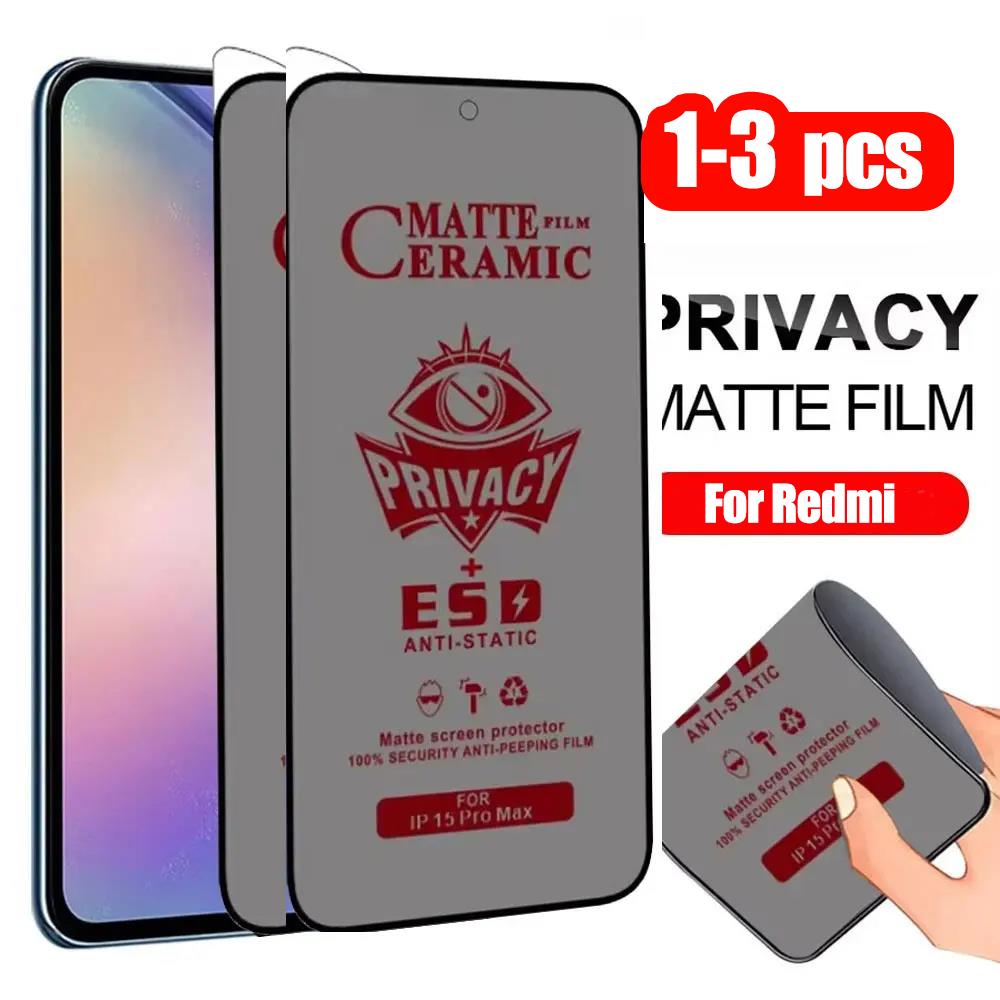 Xiaomi Redmi Note 14 - Película de privacidad de cerámica mate