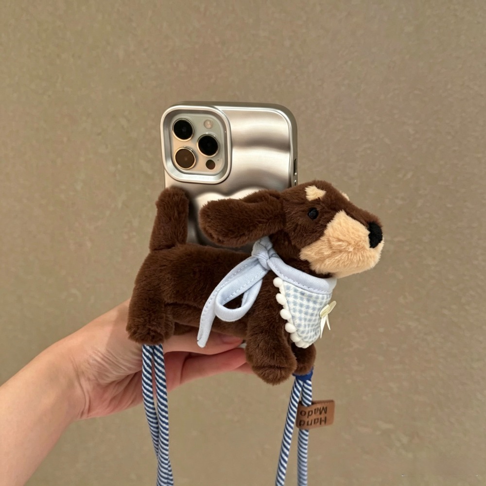 Phone Accessories Doll - Lindo muñeco de peluche de dachshund