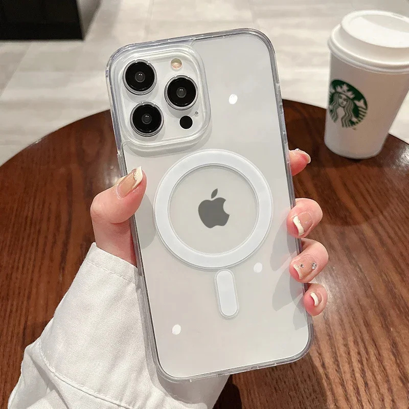 Phone Case Clear - Funda de teléfono con carga inalámbrica