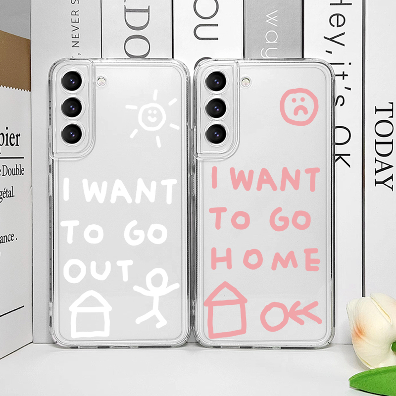 Phone Case Clear - Funda de teléfono transparente coreana, bonita