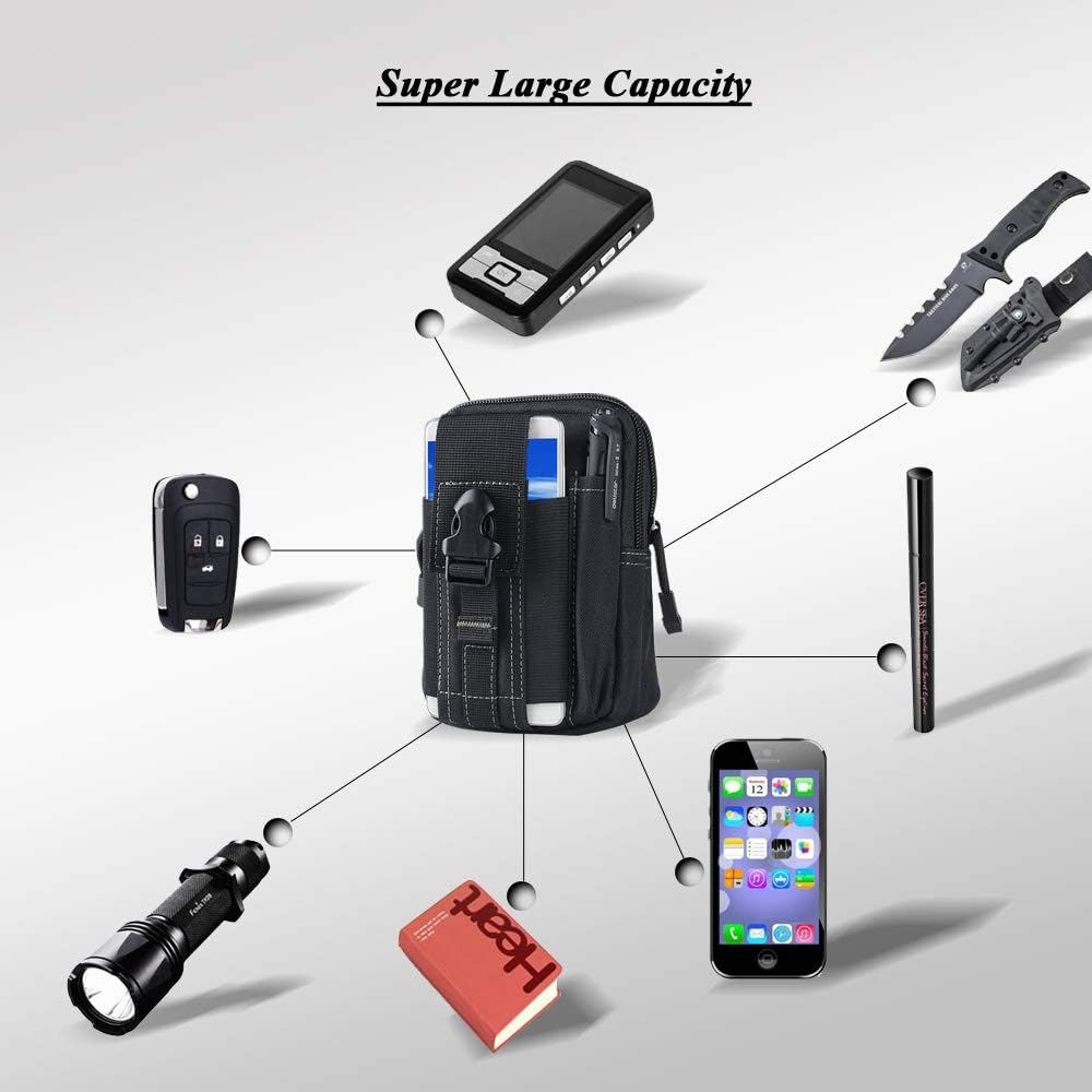 Bolsa táctica Molle para cintu - Phone Accessories Holder reseña y precio