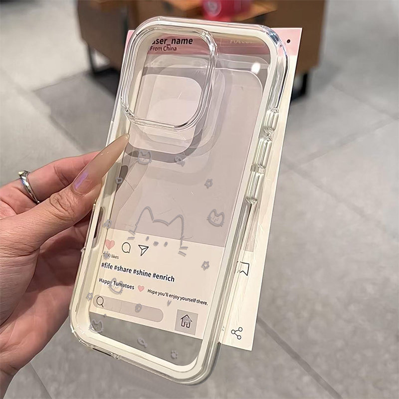 Funda transparente 2 en 1 con  - Phone Case Clear reseña y precio