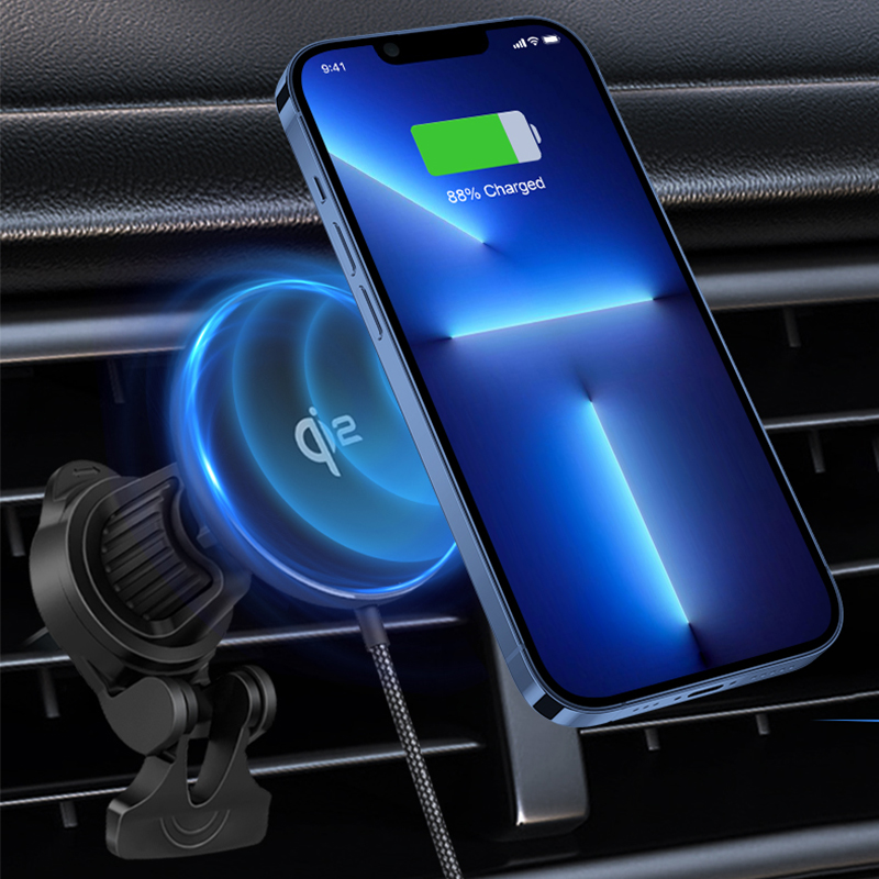 Soporte de coche Qi 2, cargado - Qi2 Phone Accessories reseña y precio
