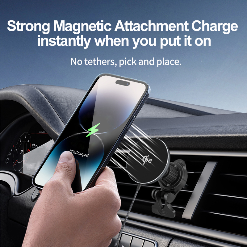 Soporte de coche Qi 2, cargado - Qi2 Phone Accessories reseña y precio
